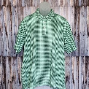 Orvis Green Plaid Polo Shirt